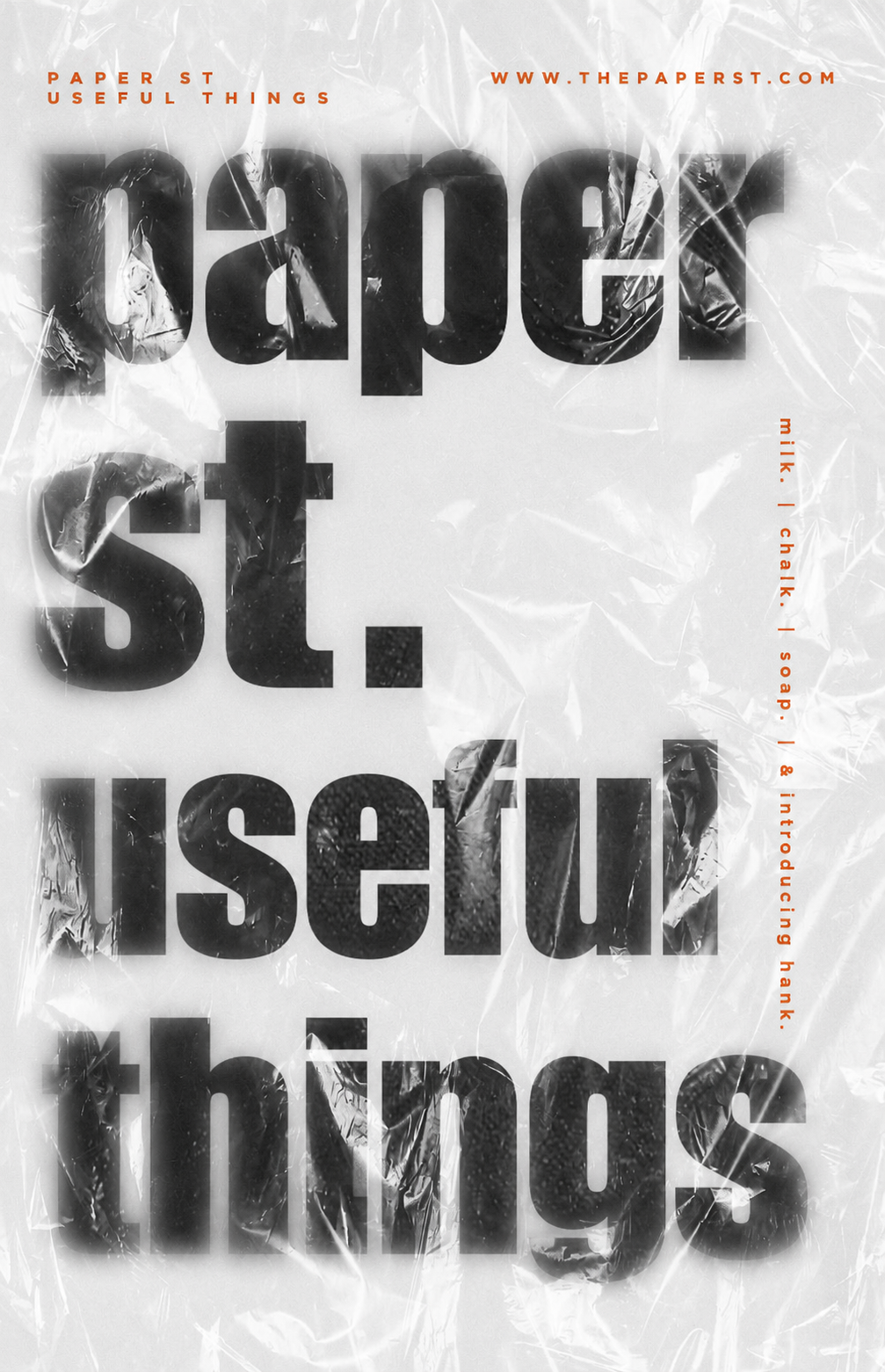 Paper St. useful things bag artwork.